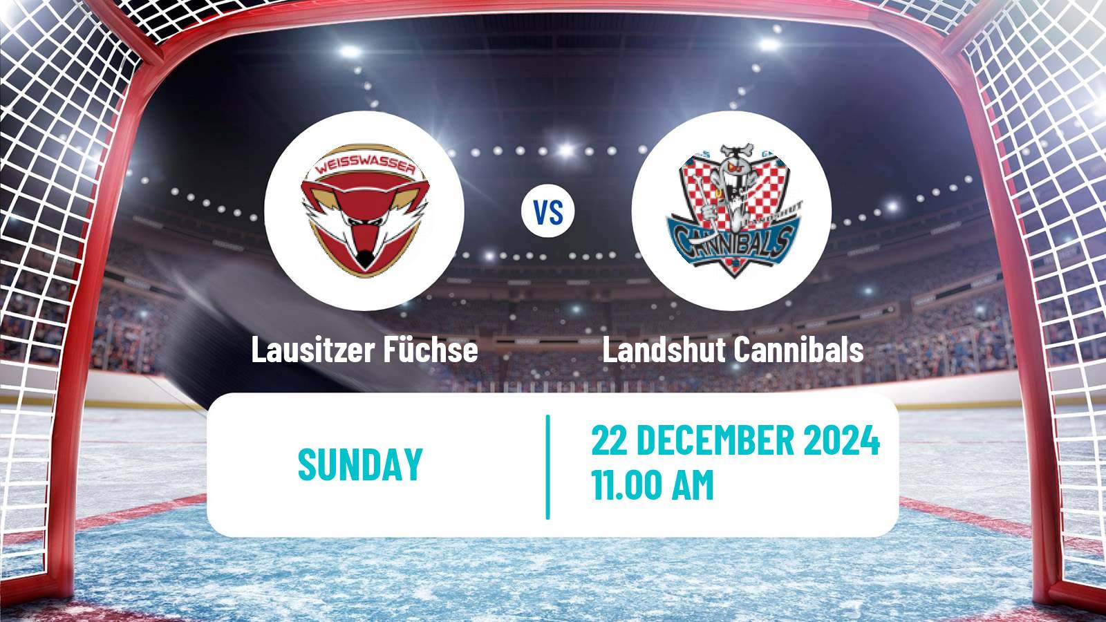 Hockey German DEL2 Lausitzer Füchse - Landshut Cannibals