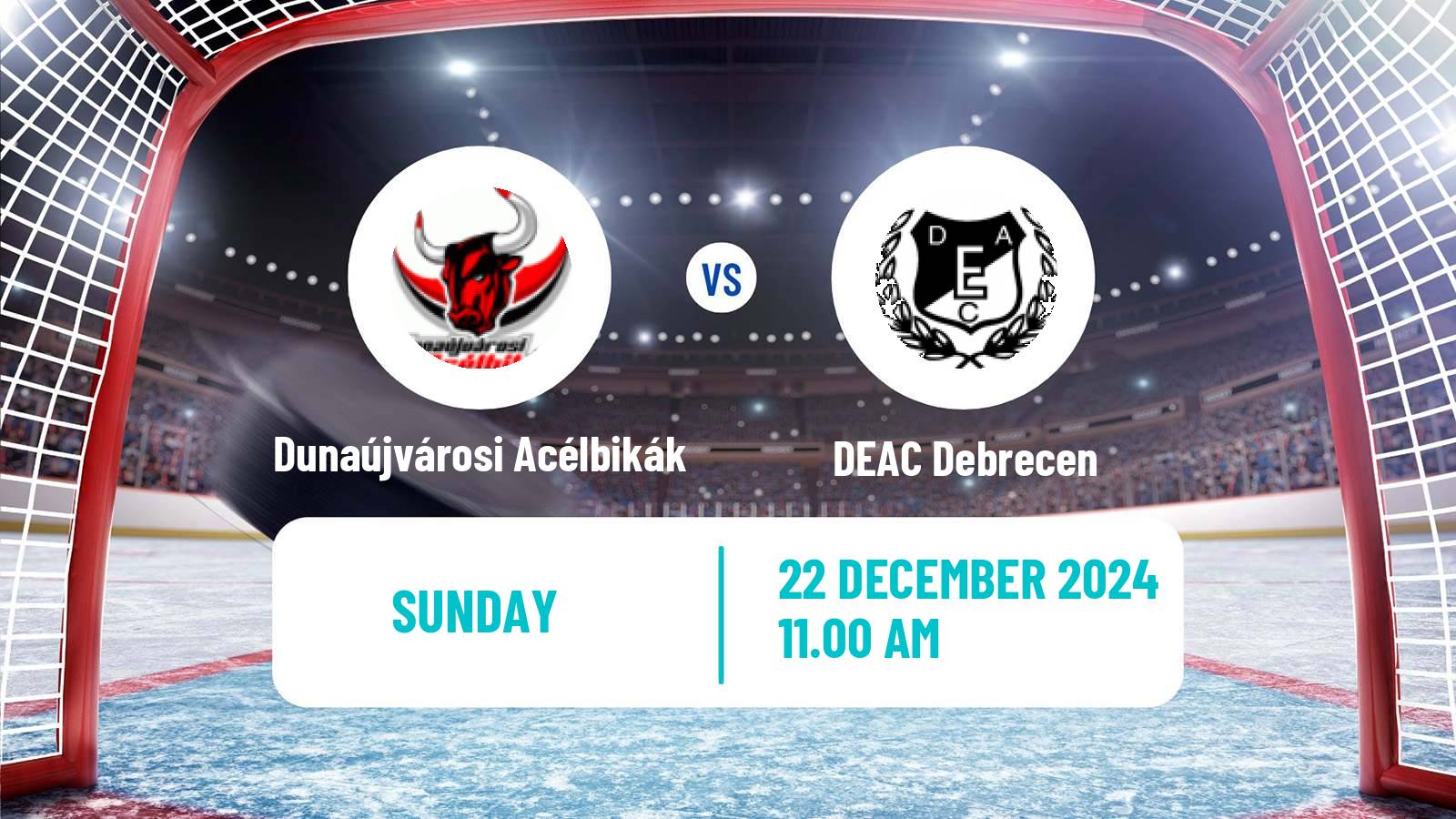 Hockey Hungarian Erste Liga Hockey Dunaújvárosi Acélbikák - DEAC Debrecen