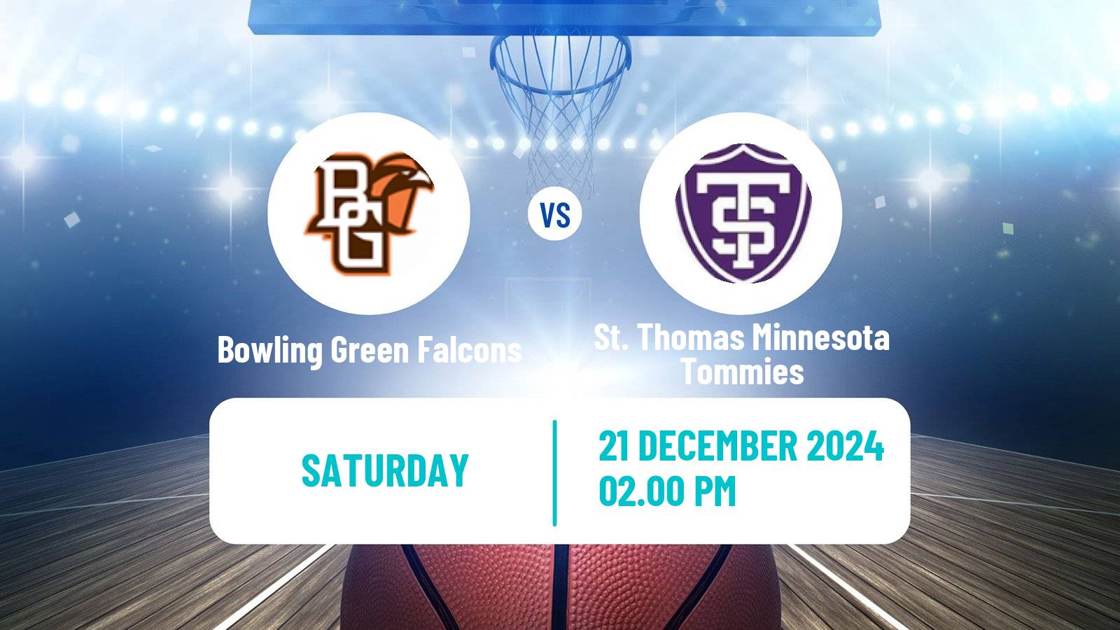 Basketball NCAA College Basketball Bowling Green Falcons - St. Thomas Minnesota Tommies