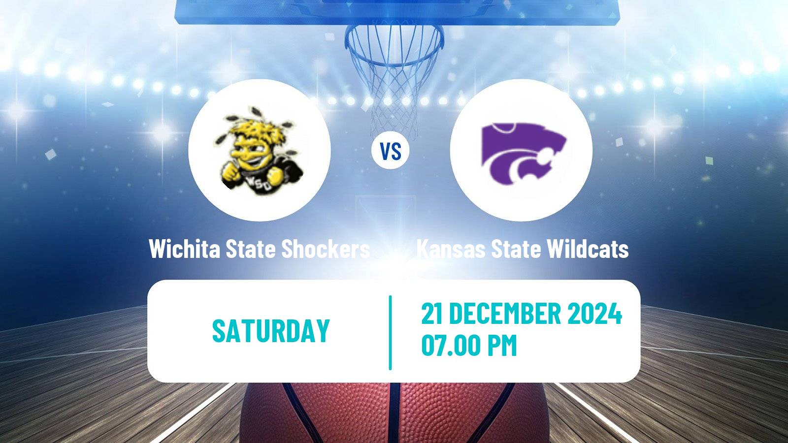 Basketball NCAA College Basketball Wichita State Shockers - Kansas State Wildcats