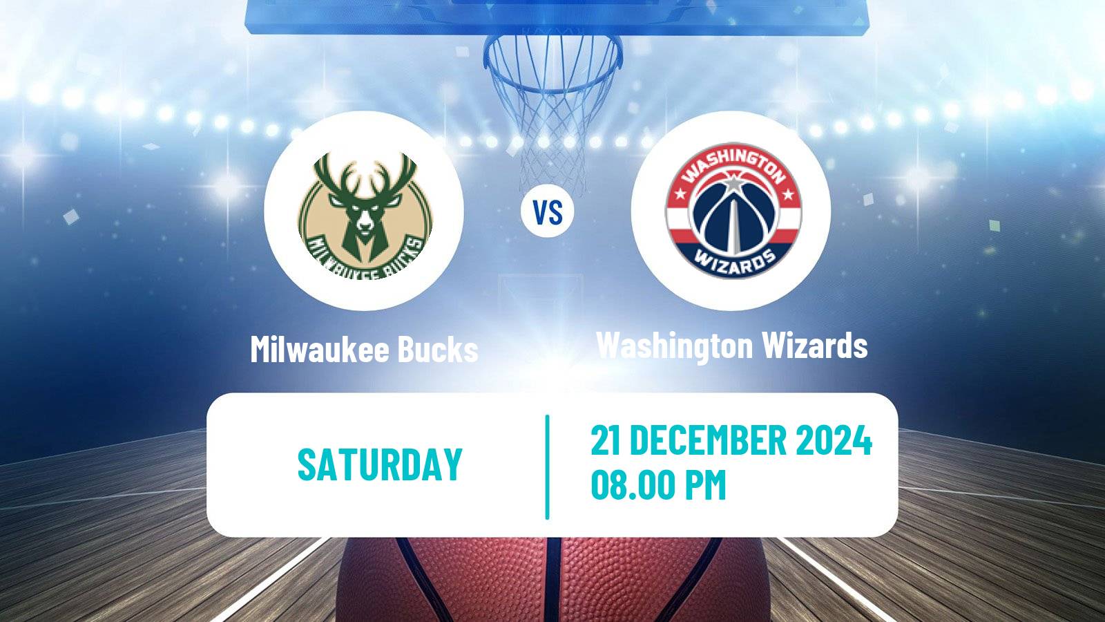 Basketball NBA Milwaukee Bucks - Washington Wizards