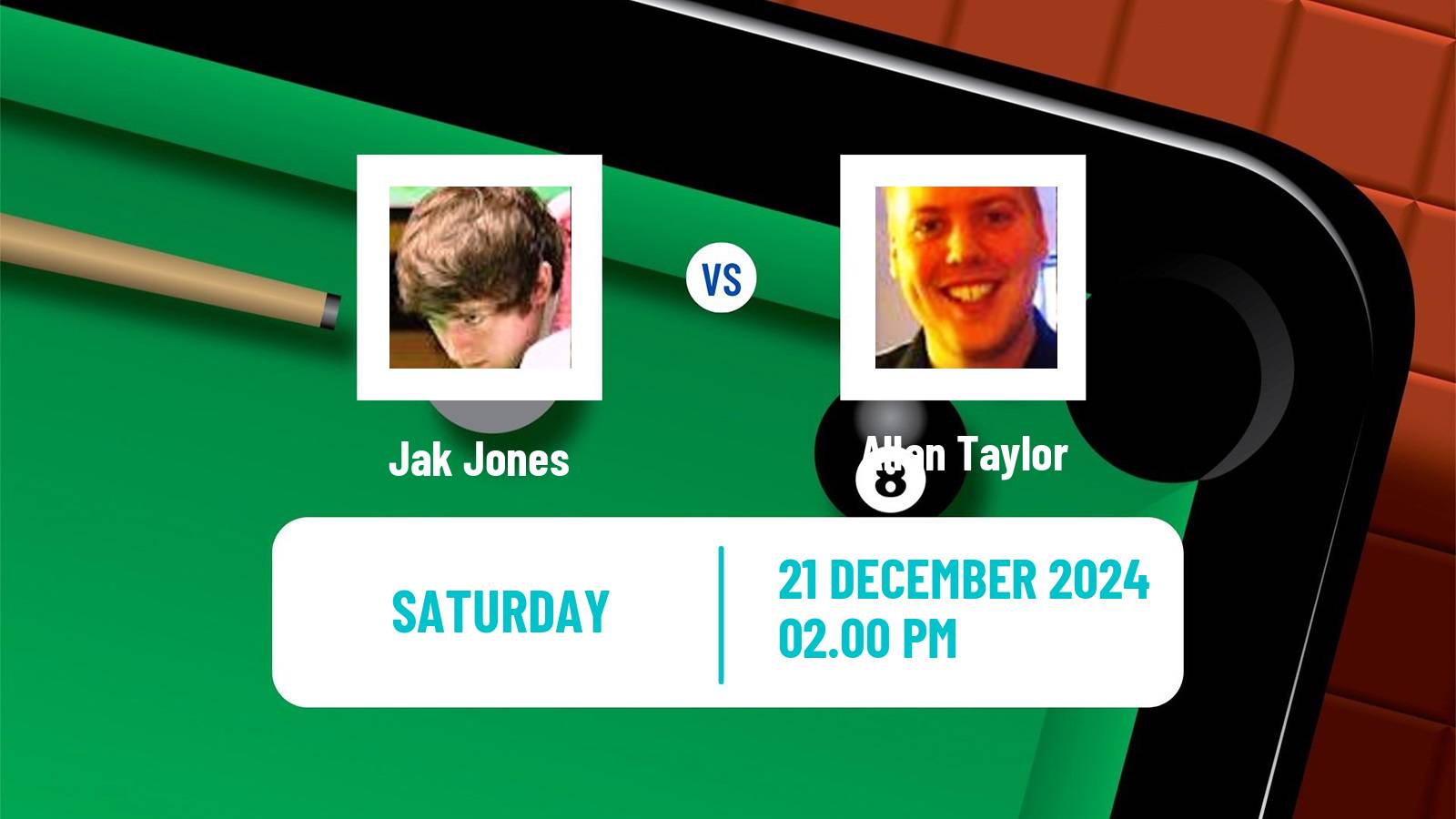 Snooker World Open Jak Jones - Allan Taylor