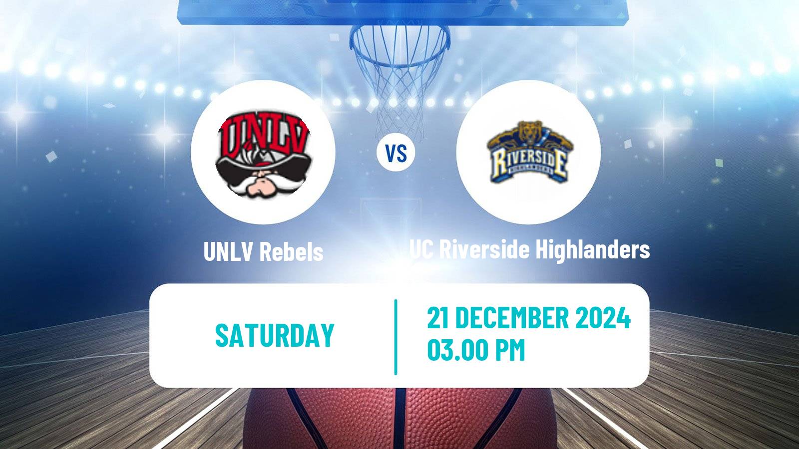 Basketball NCAA College Basketball UNLV Rebels - UC Riverside Highlanders