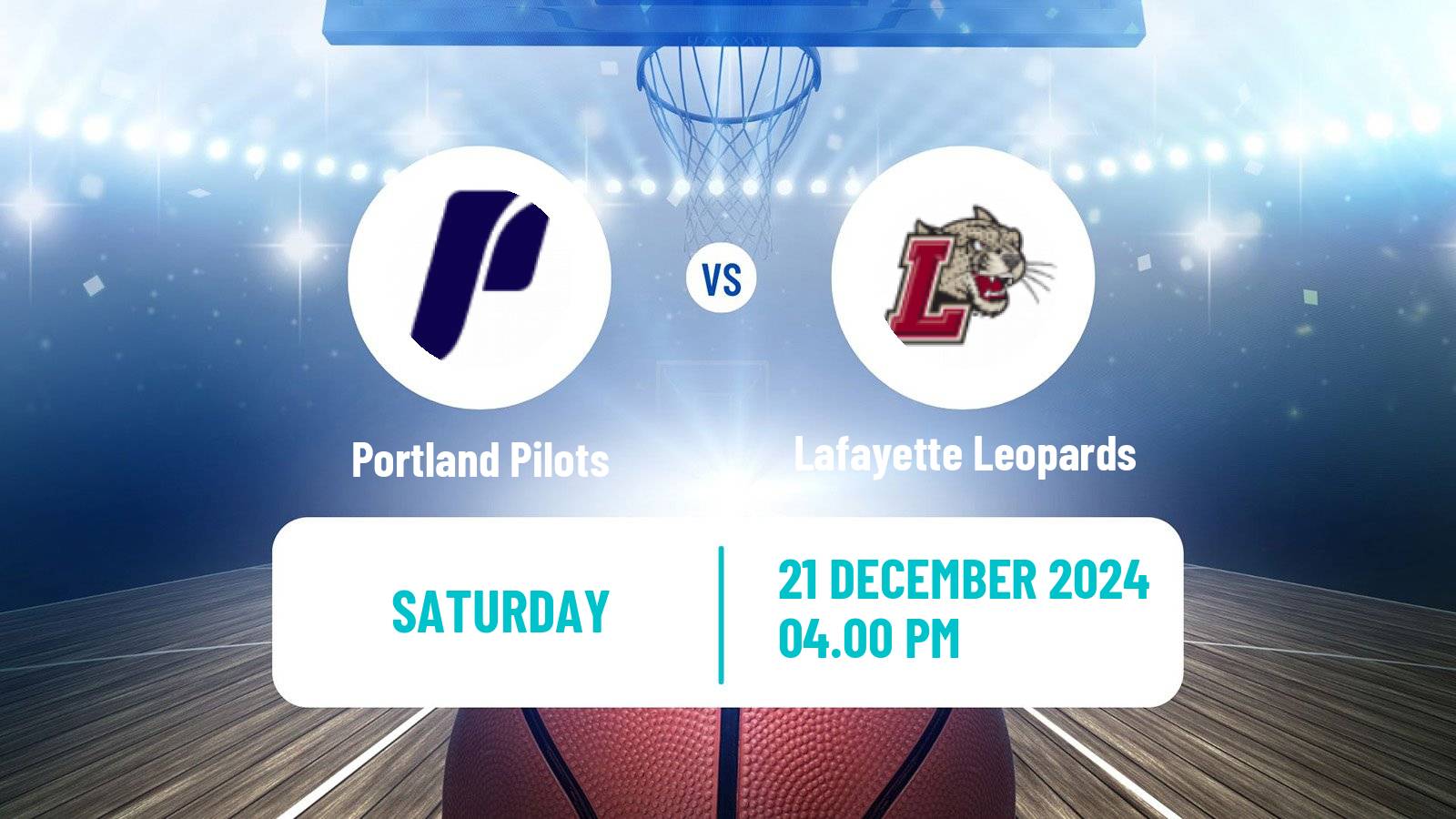 Basketball NCAA College Basketball Portland Pilots - Lafayette Leopards