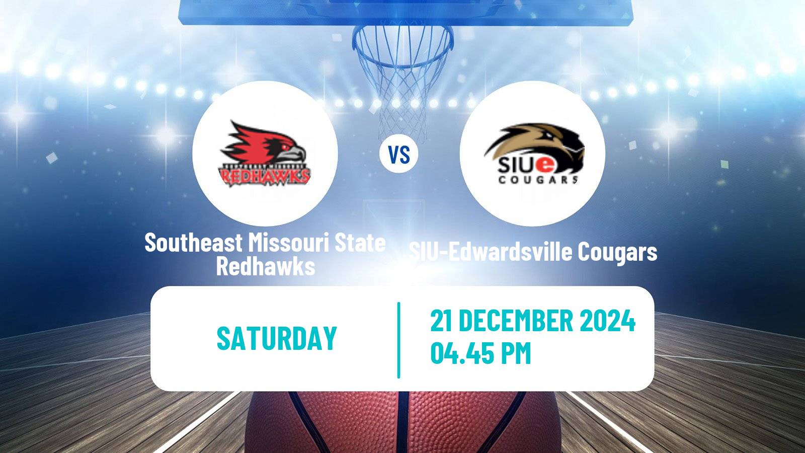 Basketball NCAA College Basketball Southeast Missouri State Redhawks - SIU-Edwardsville Cougars