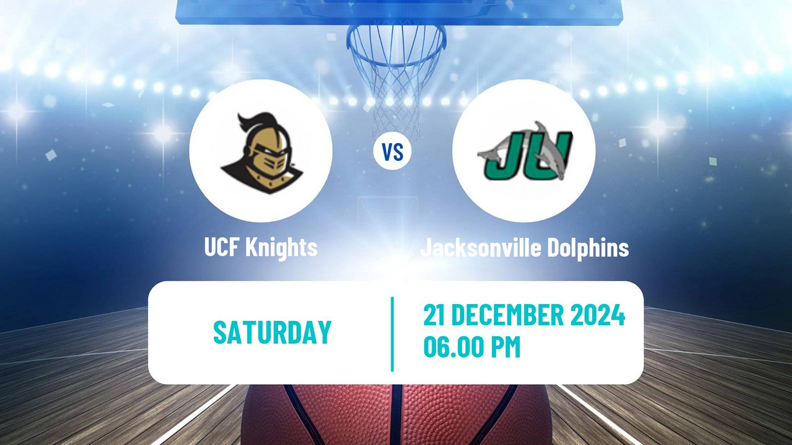 Basketball NCAA College Basketball UCF Knights - Jacksonville Dolphins