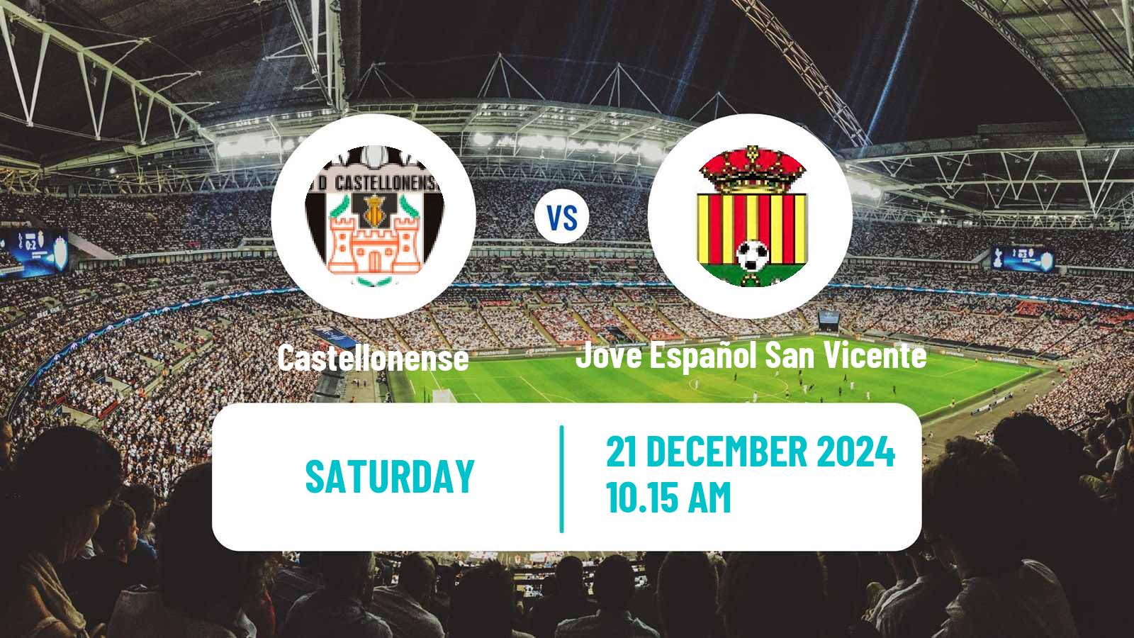 Soccer Spanish Tercera RFEF - Group 6 Castellonense - Jove Español San Vicente