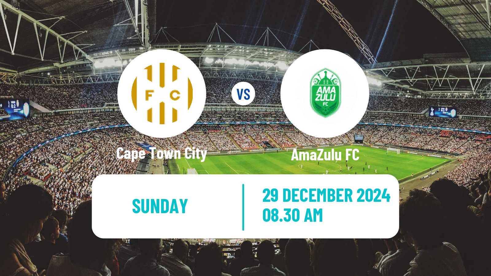 Soccer South African Premier Soccer League Cape Town City - AmaZulu