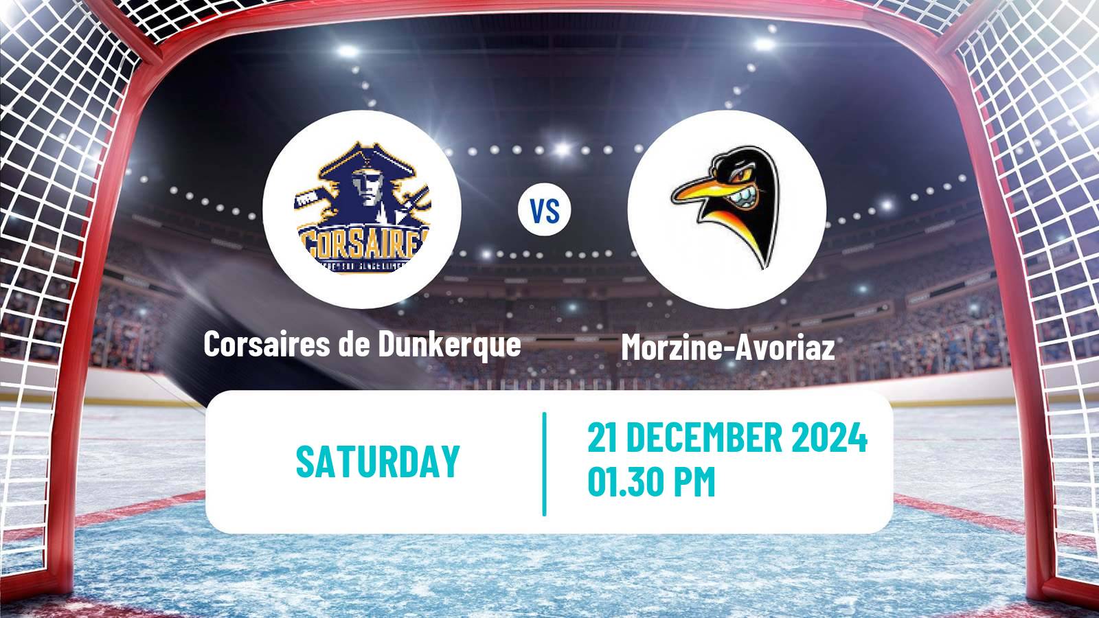 Hockey French D1 Ice Hockey Corsaires de Dunkerque - Morzine-Avoriaz