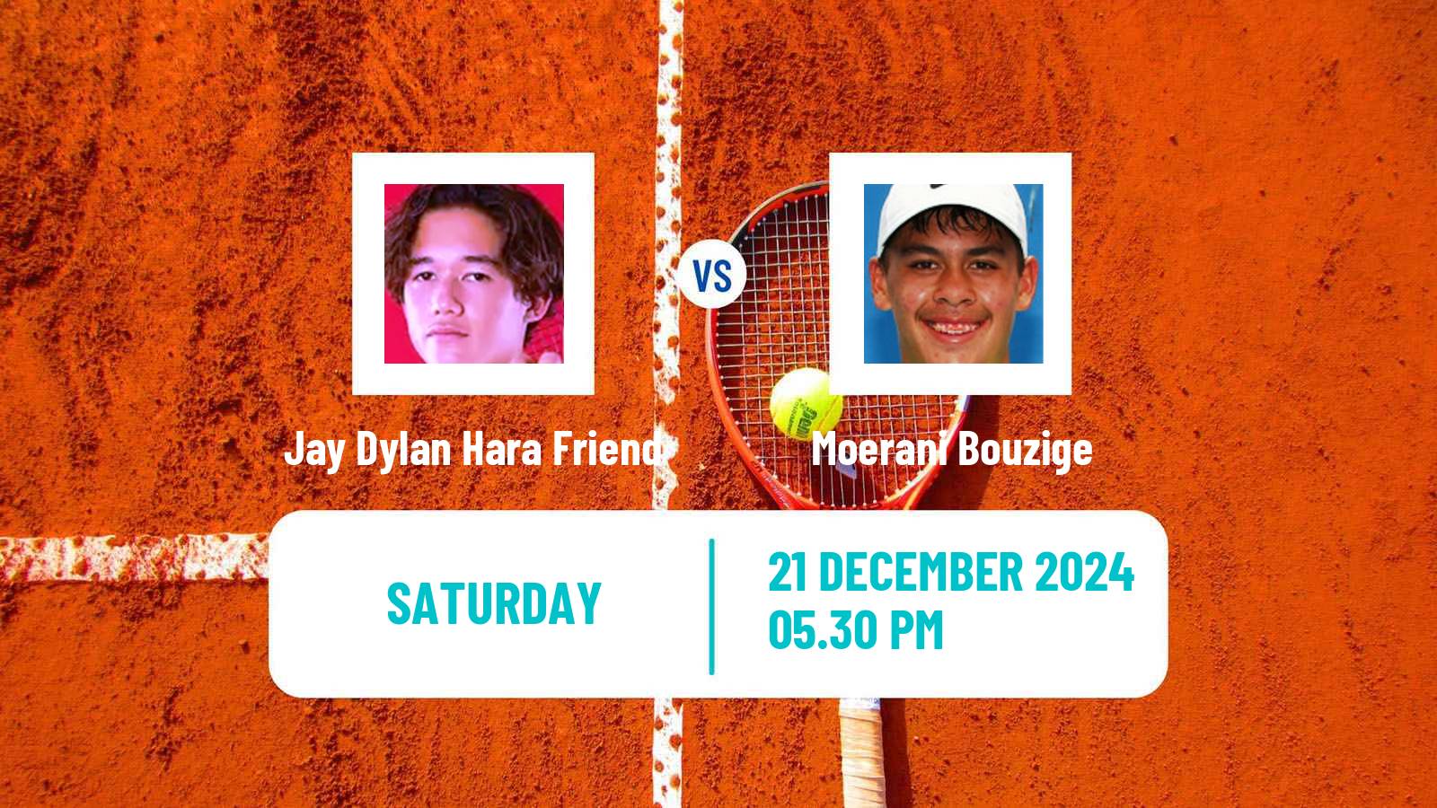 Tennis ITF M15 Tauranga Men Jay Dylan Hara Friend - Moerani Bouzige