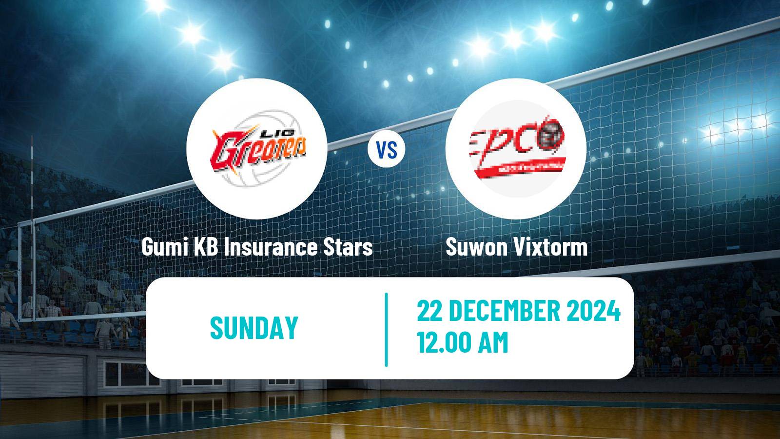 Volleyball South Korean V-League Gumi KB Insurance Stars - Suwon Vixtorm