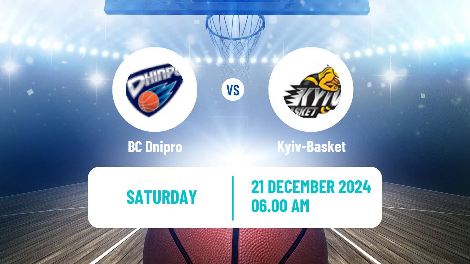 Basketball Ukrainian FBU Super League Dnipro - Kyiv-Basket