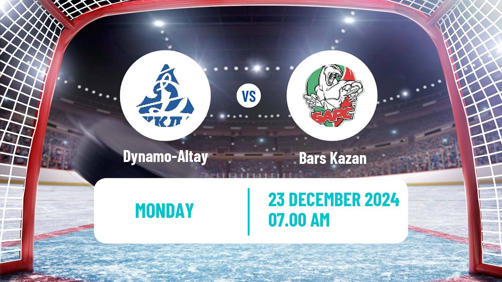 Hockey VHL Dynamo-Altay - Bars Kazan