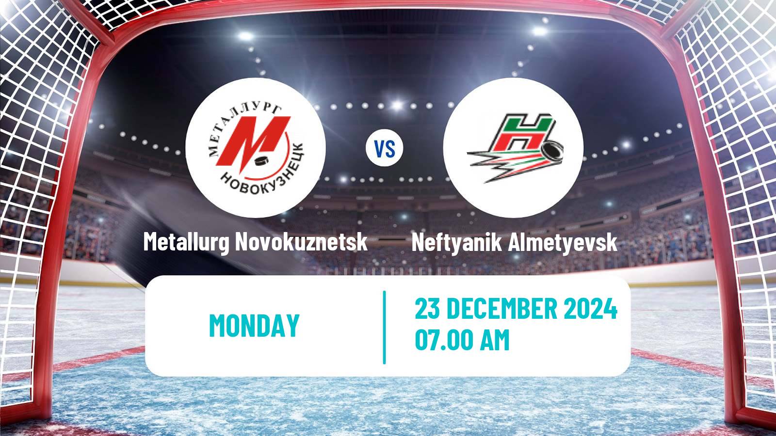 Hockey VHL Metallurg Novokuznetsk - Neftyanik Almetyevsk