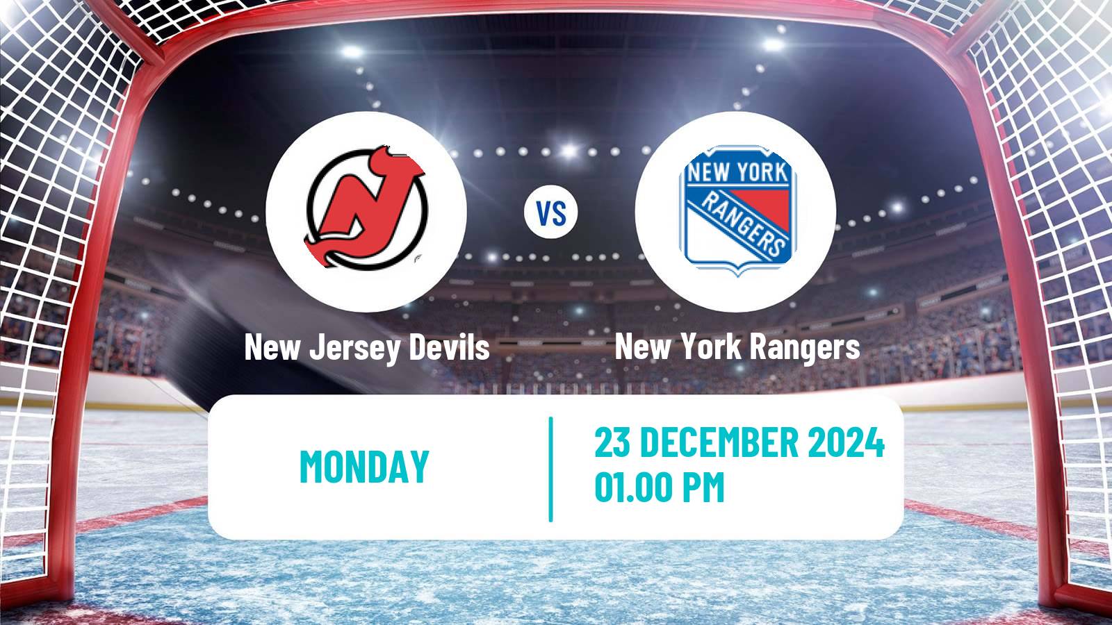 Hockey NHL New Jersey Devils - New York Rangers