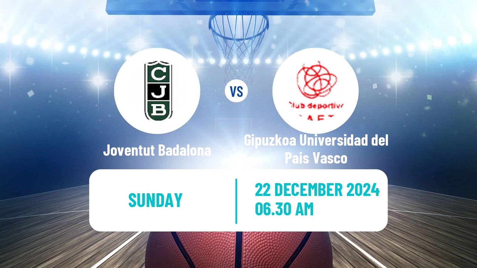 Basketball Spanish Liga Femenina Basketball Joventut Badalona - Gipuzkoa Universidad del Pais Vasco