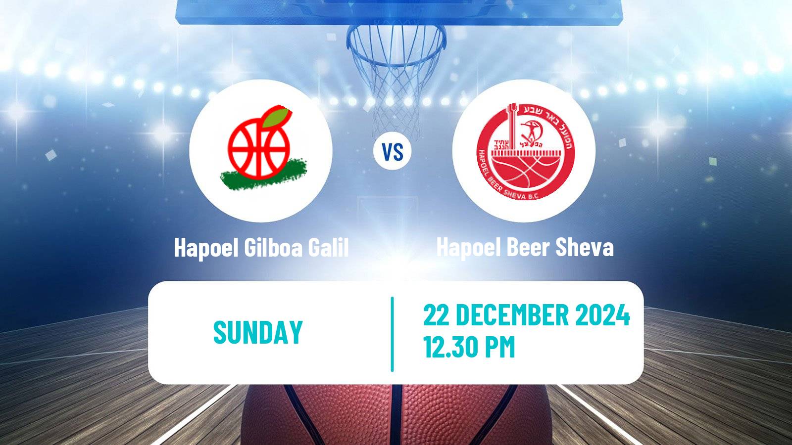 Basketball Israeli Basketball Super League Hapoel Gilboa Galil - Hapoel Beer Sheva