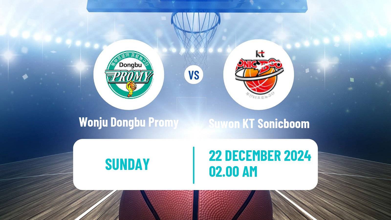 Basketball KBL Wonju Dongbu Promy - Suwon KT Sonicboom