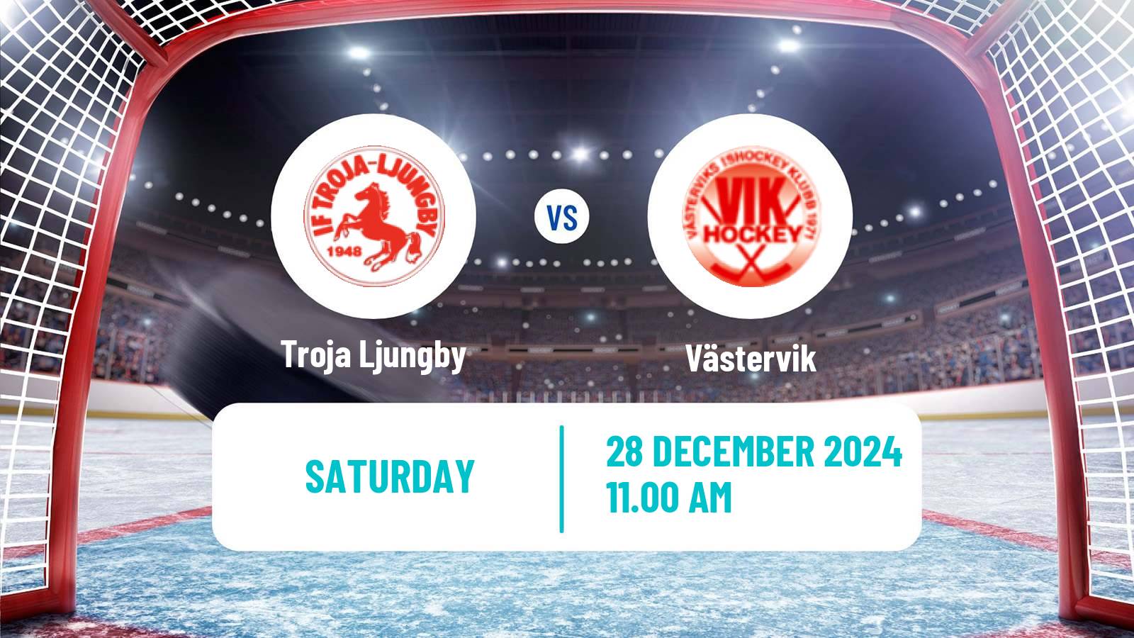 Hockey Swedish HockeyEttan Sodra Troja Ljungby - Västervik