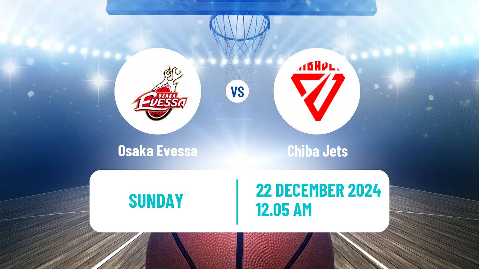 Basketball BJ League Osaka Evessa - Chiba Jets