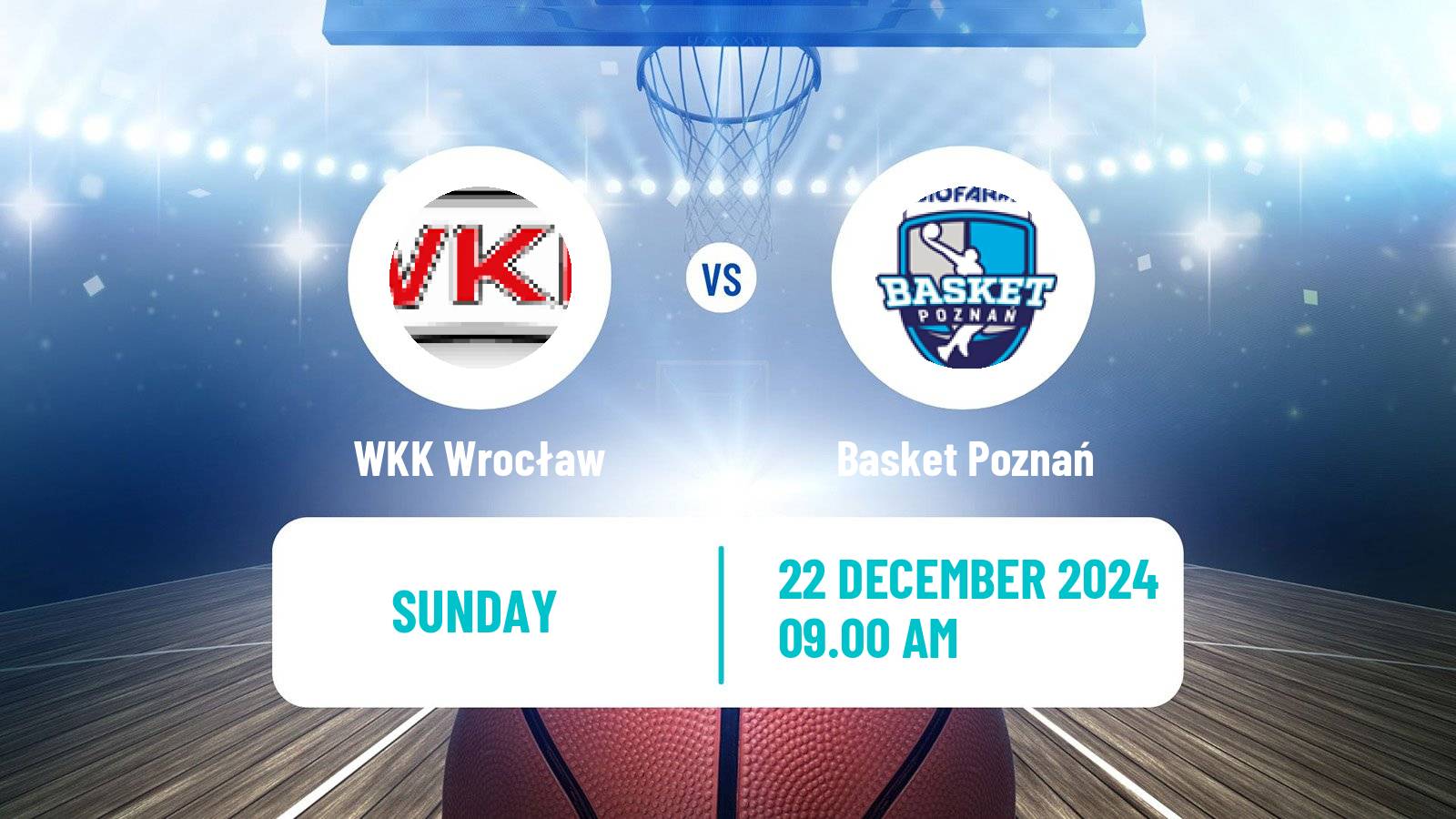 Basketball Polish 1 Liga Basketball WKK Wrocław - Basket Poznań