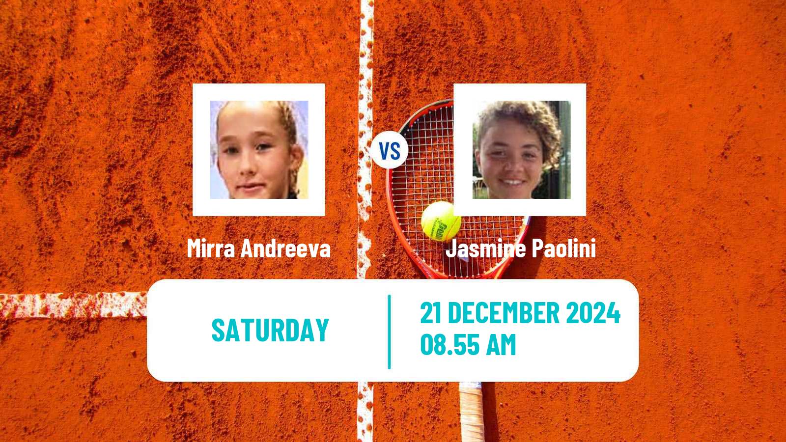 Tennis Exhibition World Tennis League Women Mirra Andreeva - Jasmine Paolini