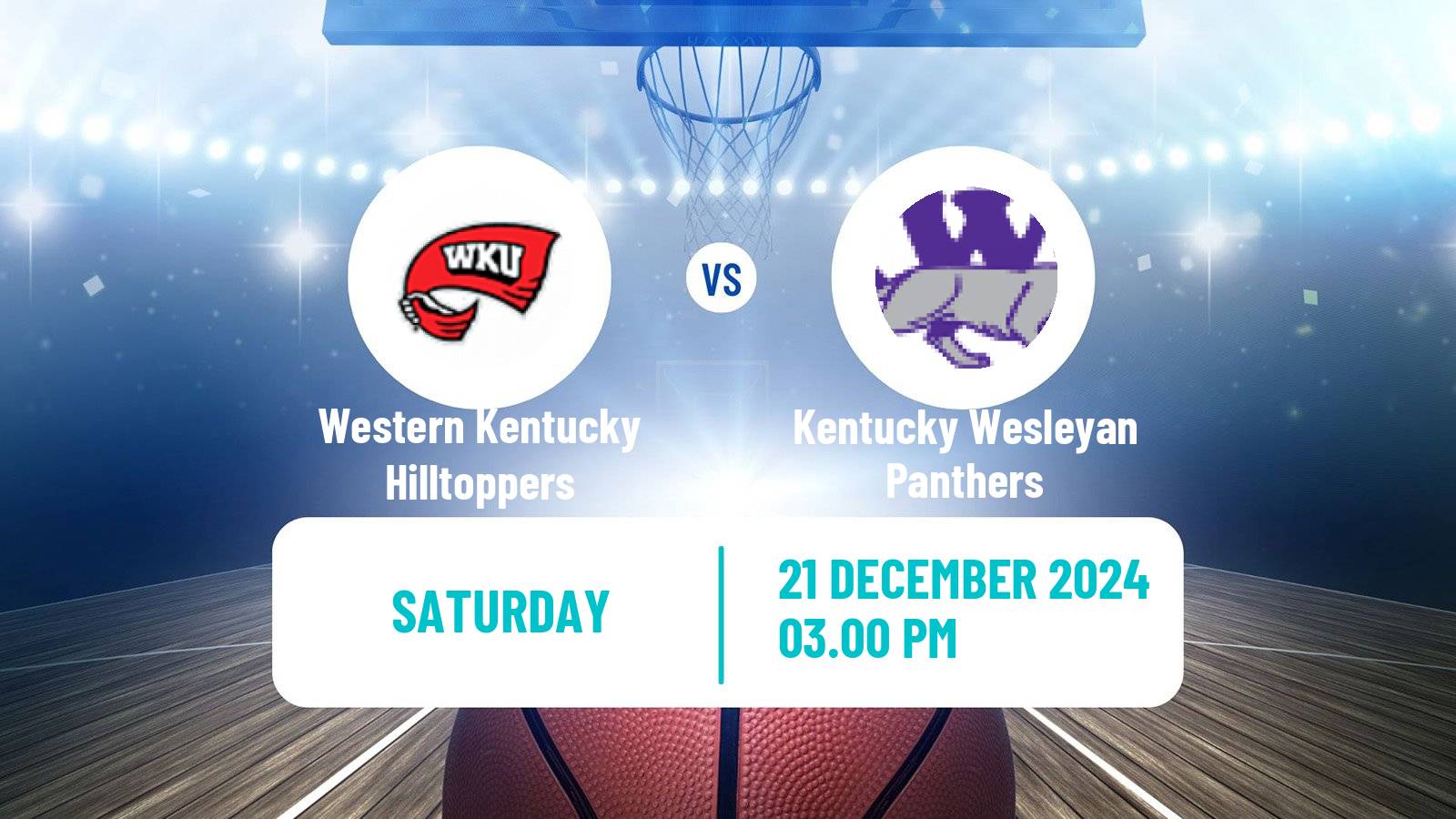 Basketball NCAA College Basketball Western Kentucky Hilltoppers - Kentucky Wesleyan Panthers