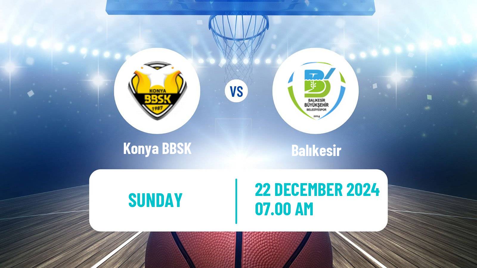 Basketball Turkish TBL Konya BBSK - Balıkesir