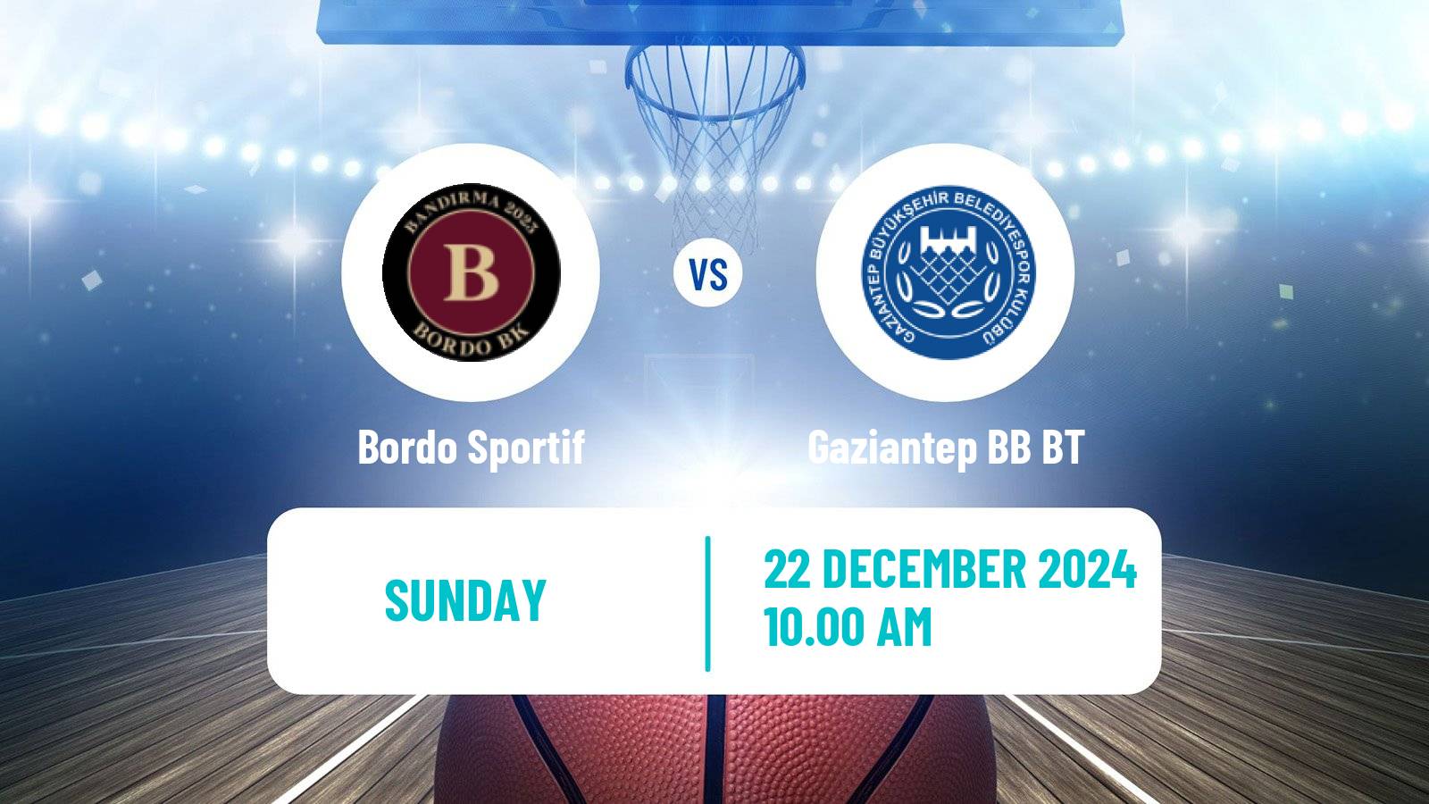 Basketball Turkish TBL Bordo Sportif - Gaziantep BB BT