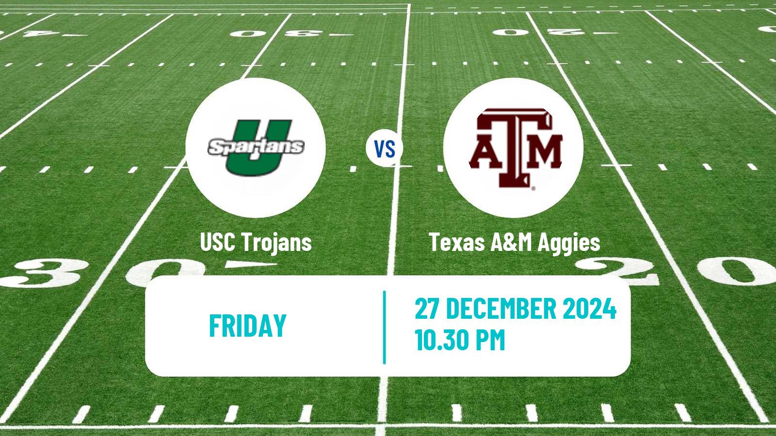 American football NCAA College Football USC Trojans - Texas A&M Aggies