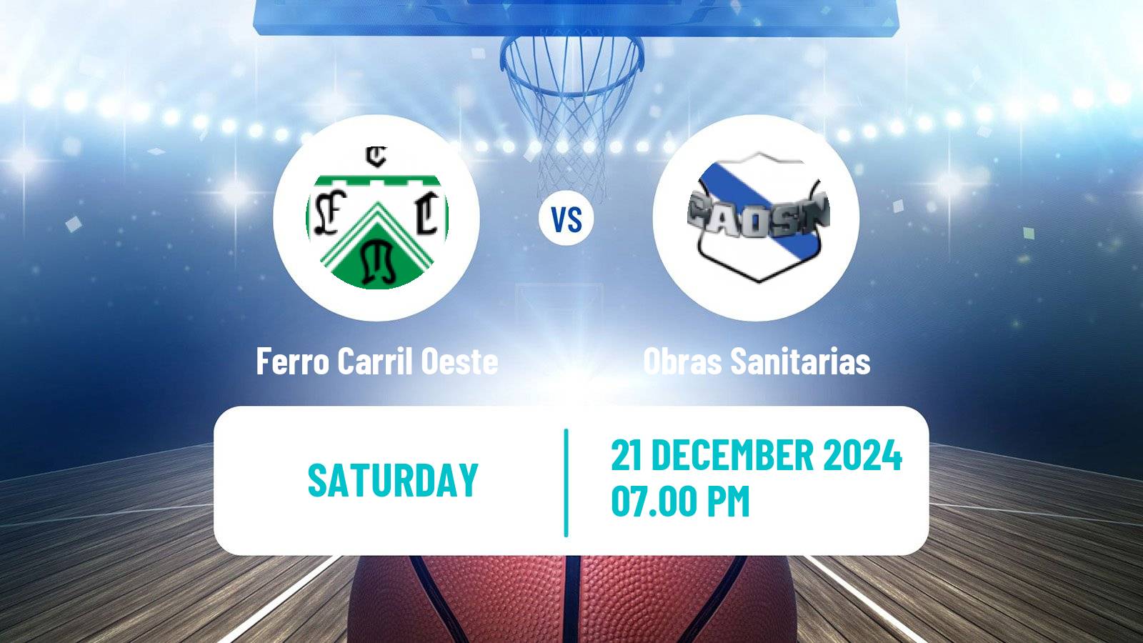 Basketball Argentinian Liga Femenina Basketball Ferro Carril Oeste - Obras Sanitarias