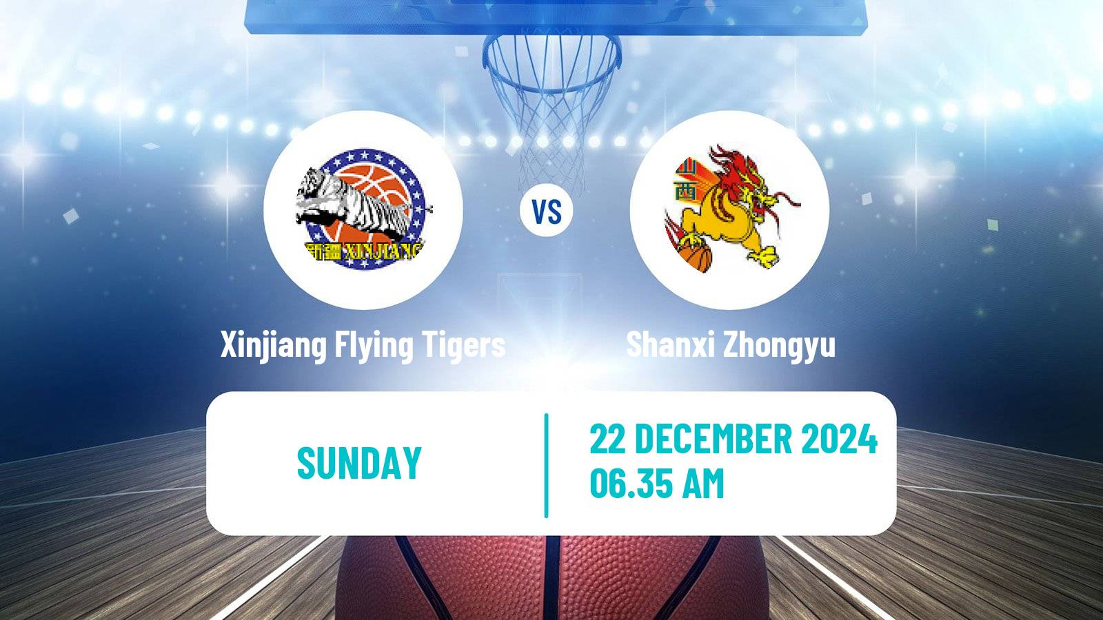 Basketball CBA Xinjiang Flying Tigers - Shanxi Zhongyu