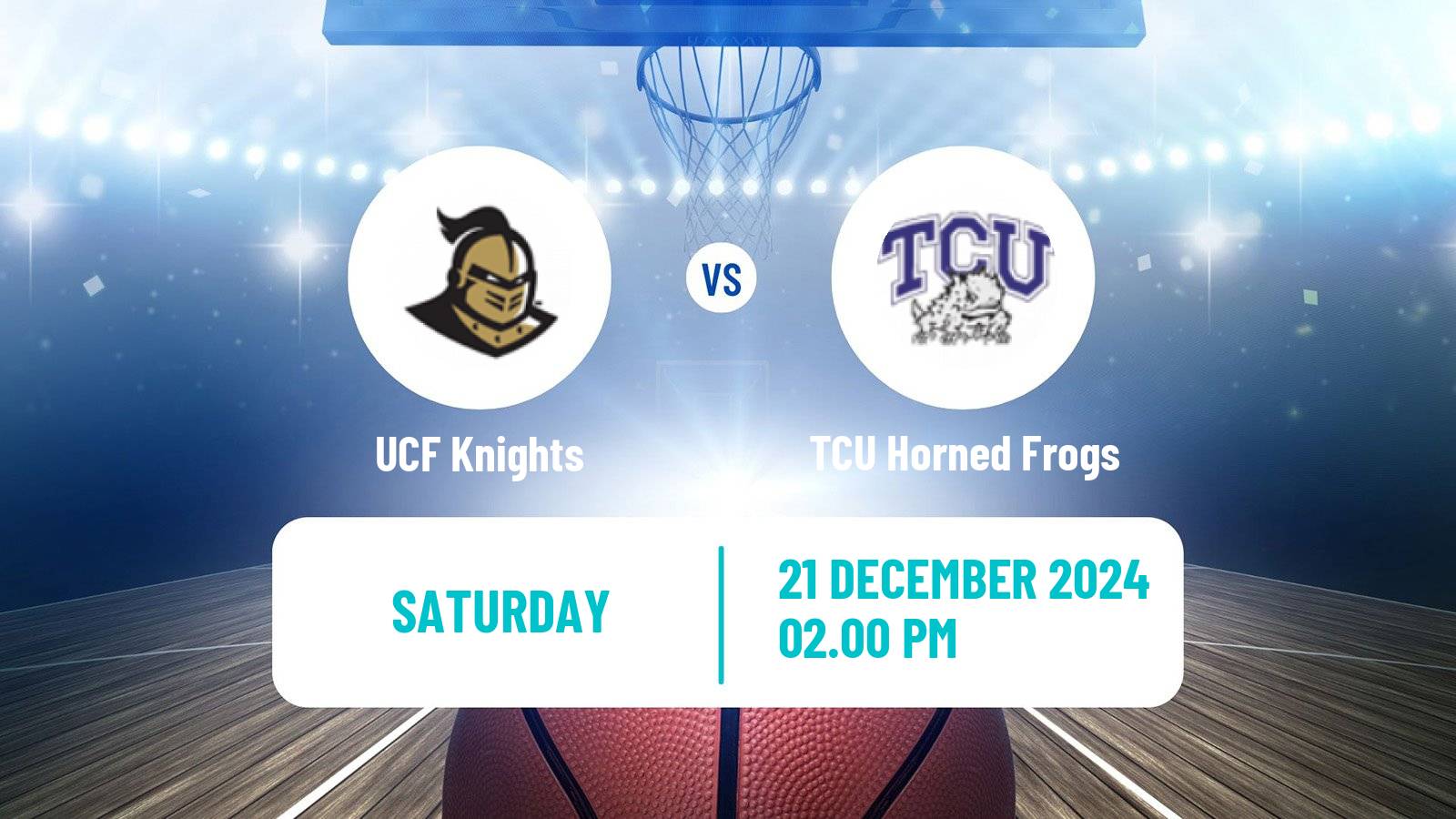 Basketball NCAA College Basketball Women UCF Knights - TCU Horned Frogs