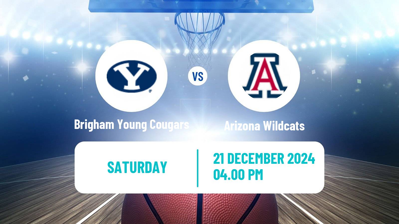 Basketball NCAA College Basketball Women Brigham Young Cougars - Arizona Wildcats