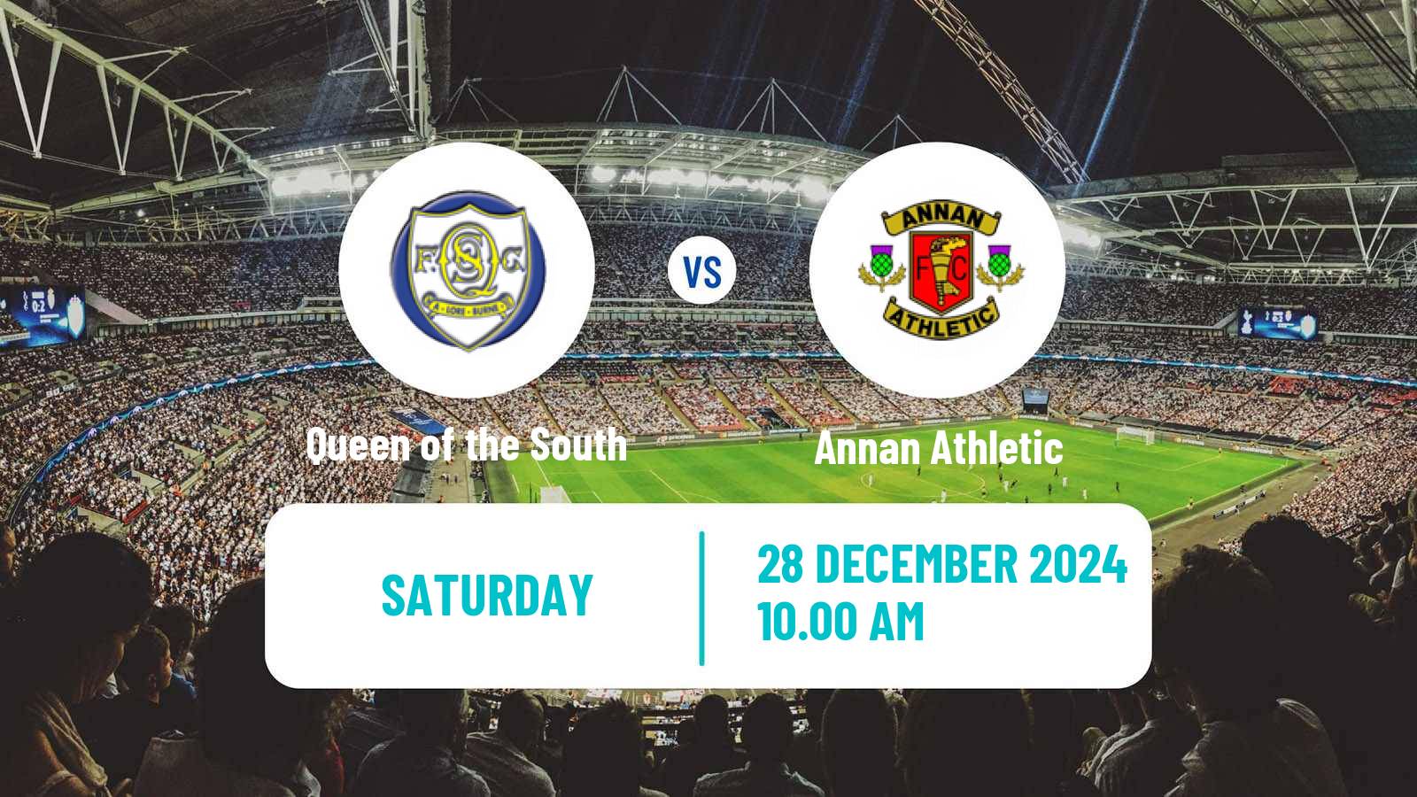 Soccer Scottish League One Queen of the South - Annan Athletic