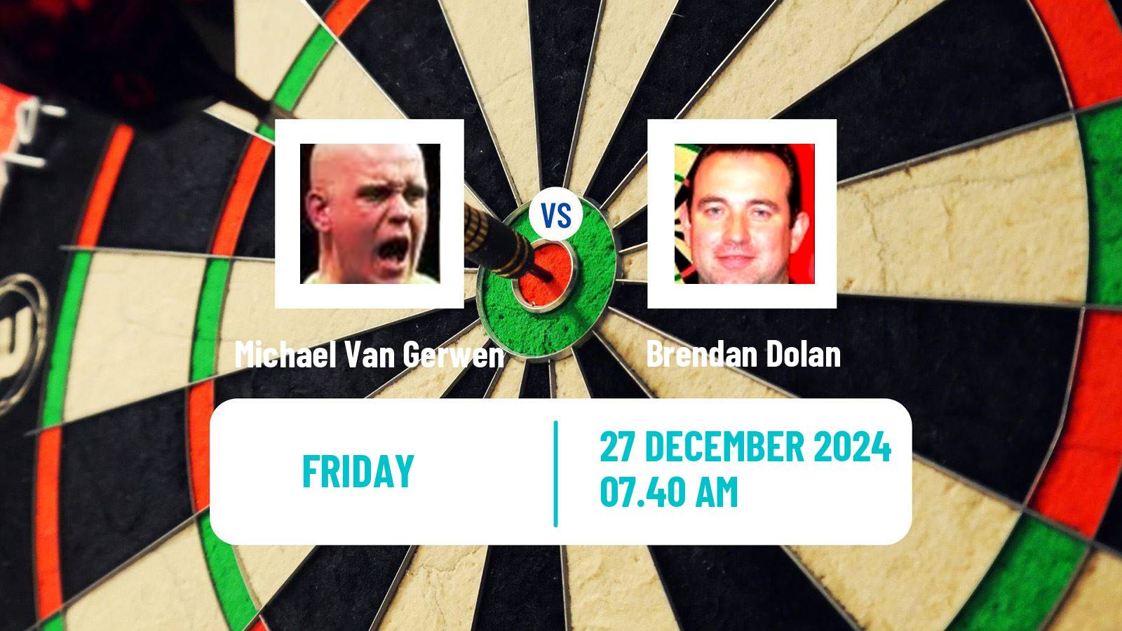 Darts PDC World Championship Michael Van Gerwen - Brendan Dolan