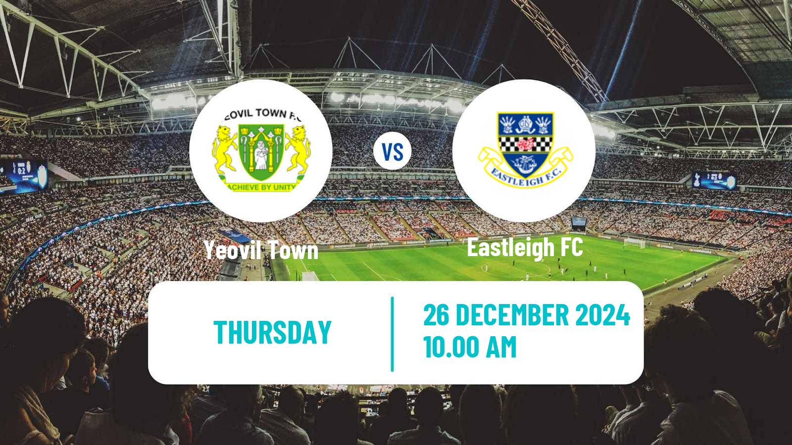 Soccer English National League Yeovil Town - Eastleigh