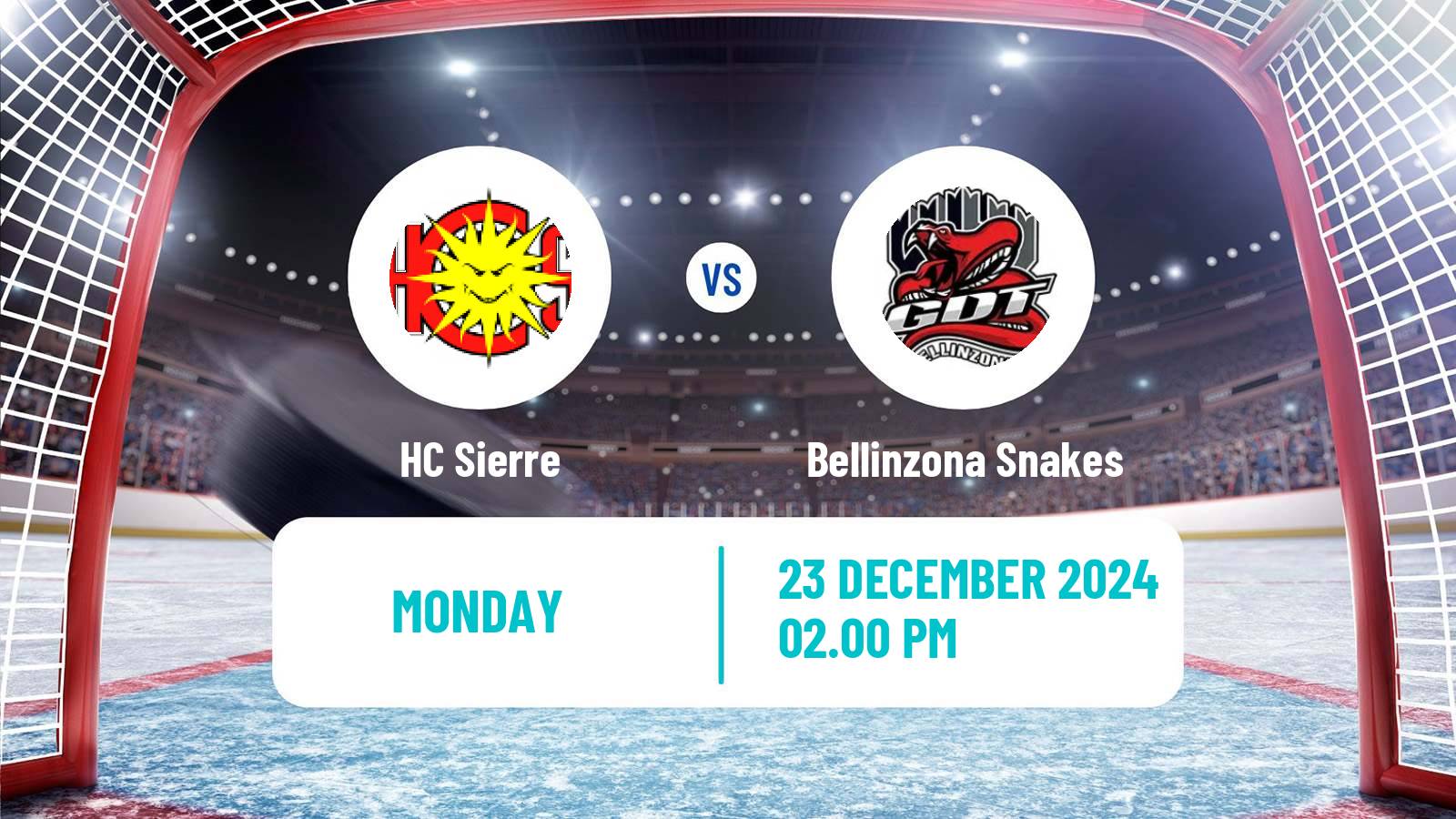 Hockey Swiss League Hockey Sierre - Bellinzona Snakes