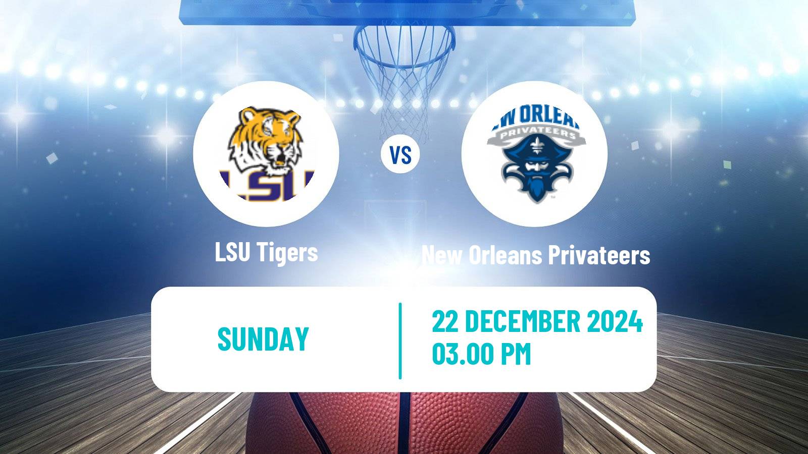 Basketball NCAA College Basketball LSU Tigers - New Orleans Privateers