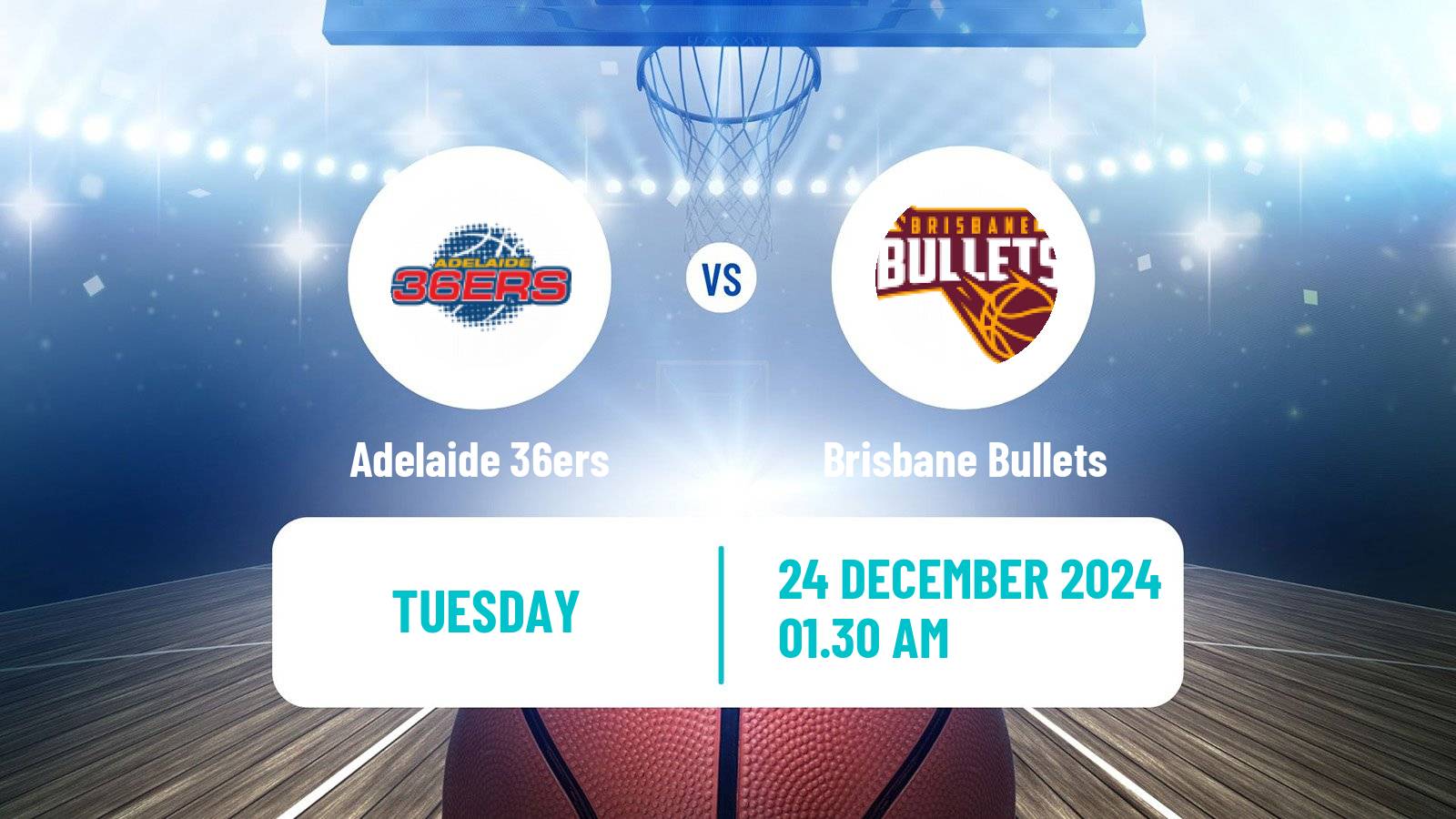 Basketball Australian NBL Adelaide 36ers - Brisbane Bullets