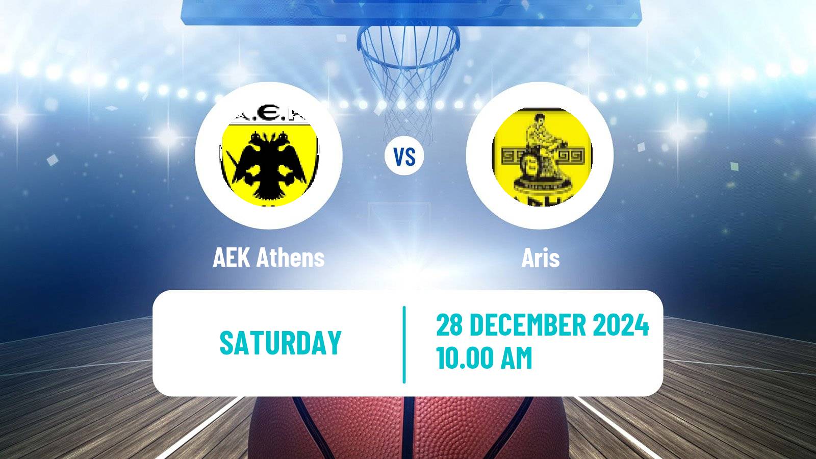 Basketball Greek Basket League A1 AEK Athens - Aris