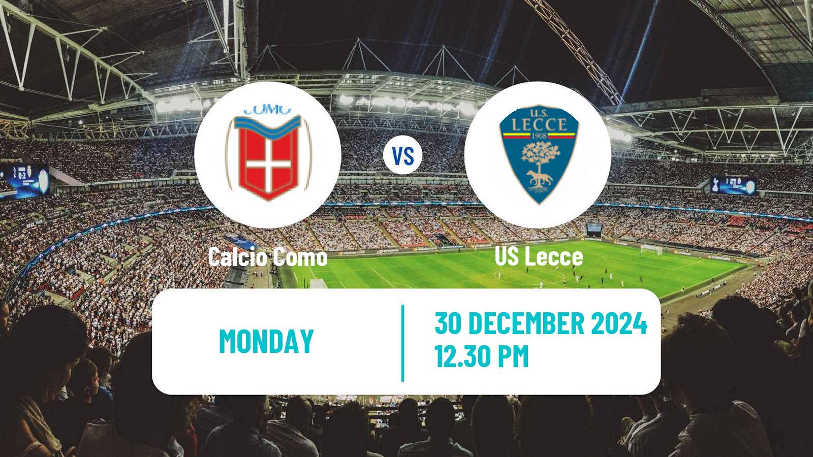 Soccer Italian Serie A Como - Lecce