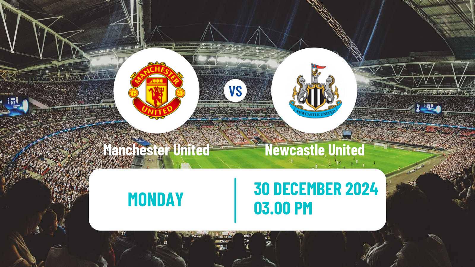 Soccer English Premier League Manchester United - Newcastle United