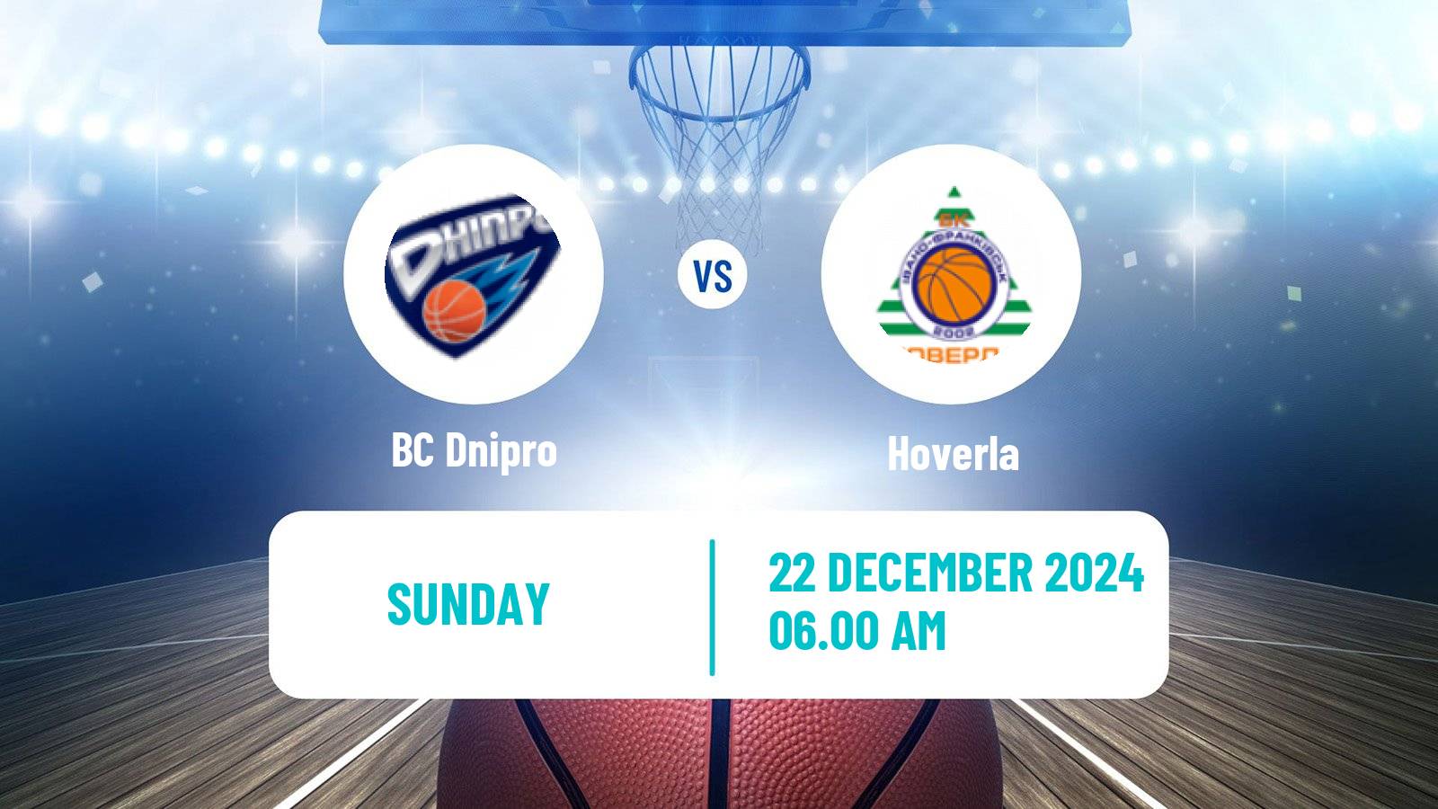 Basketball Ukrainian FBU Super League Dnipro - Hoverla