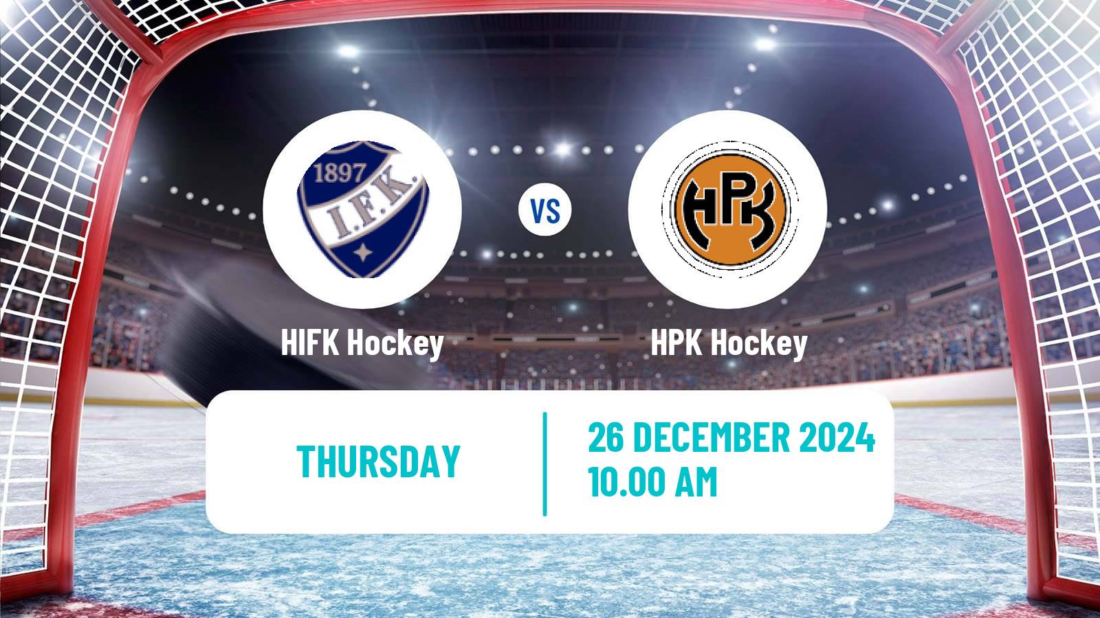 Hockey Finnish SM-liiga HIFK - HPK