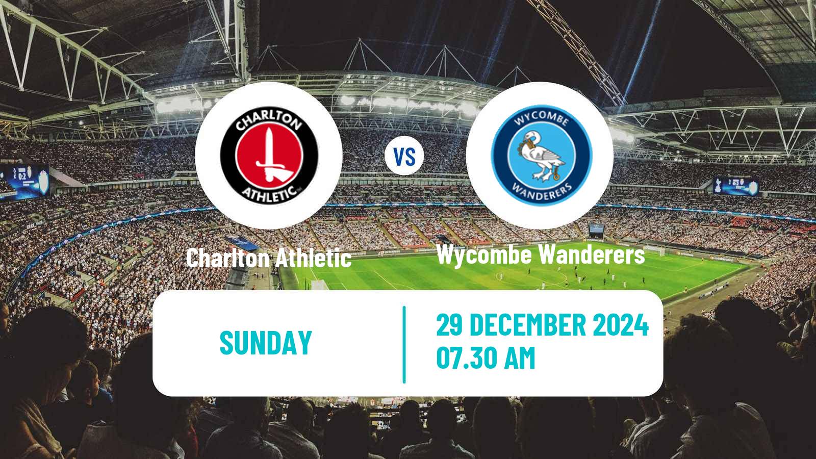 Soccer English League One Charlton Athletic - Wycombe Wanderers