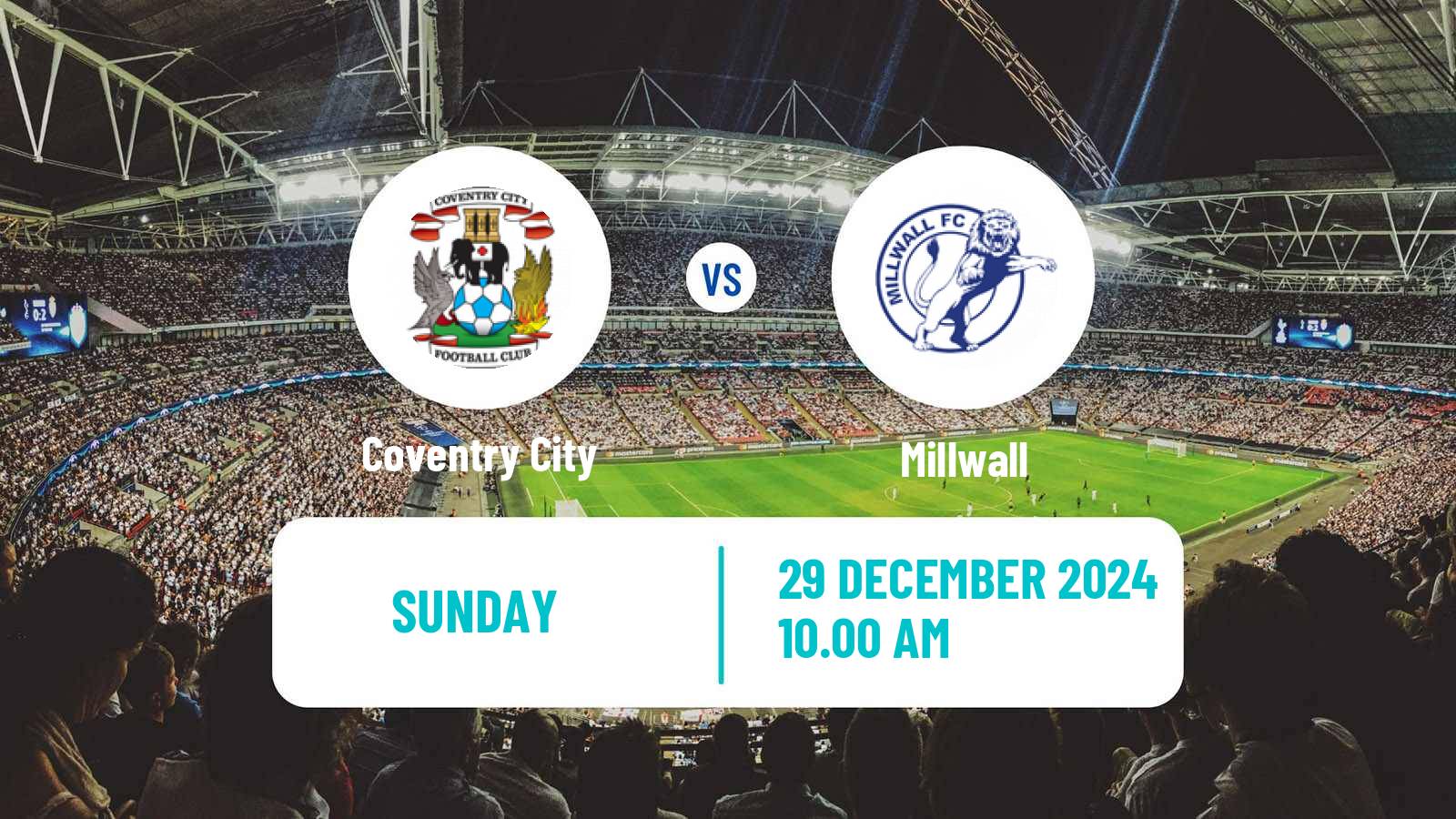 Soccer English League Championship Coventry City - Millwall