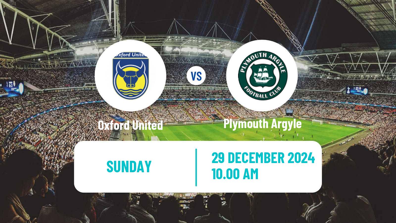 Soccer English League Championship Oxford United - Plymouth Argyle