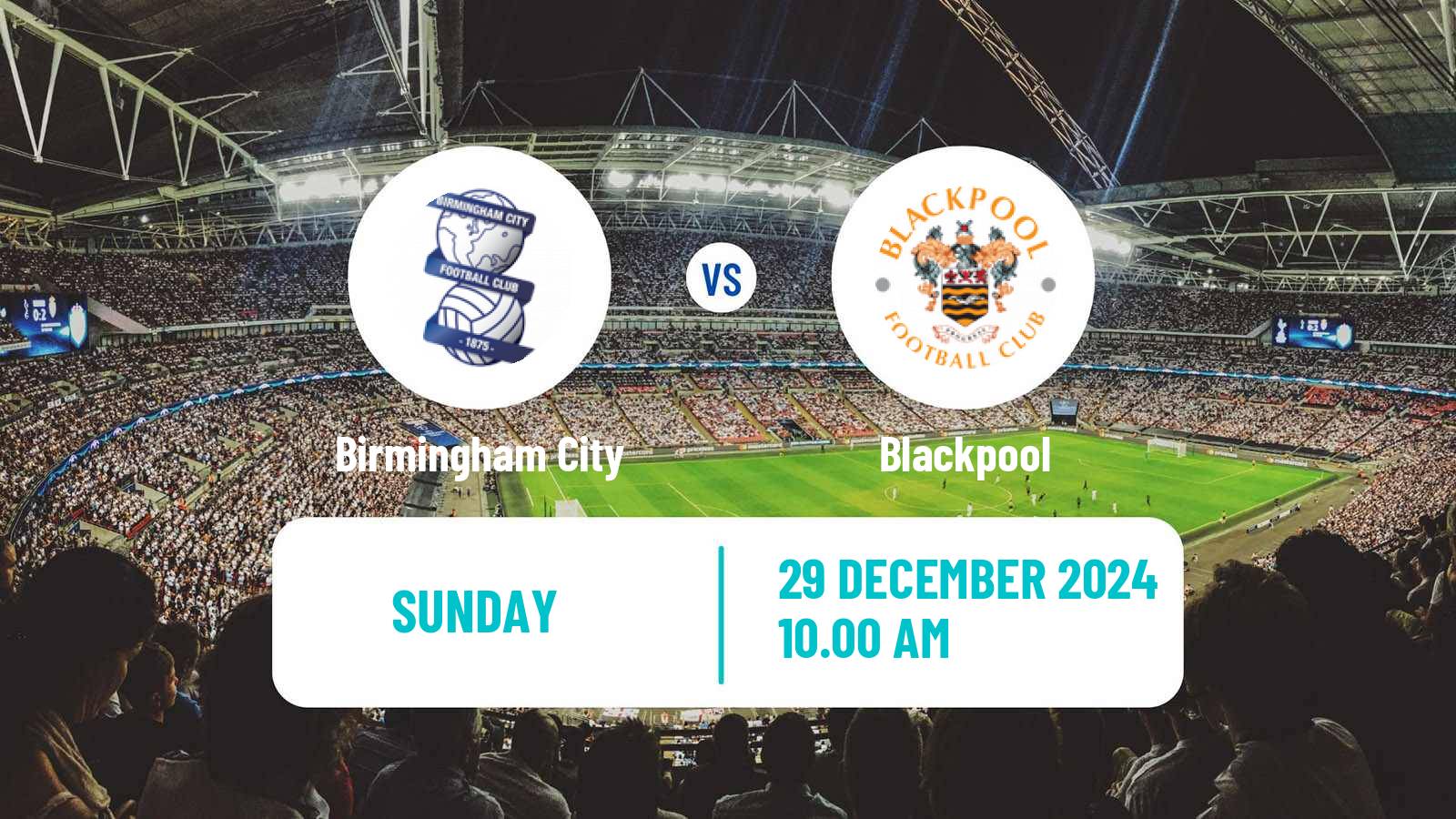 Soccer English League One Birmingham City - Blackpool