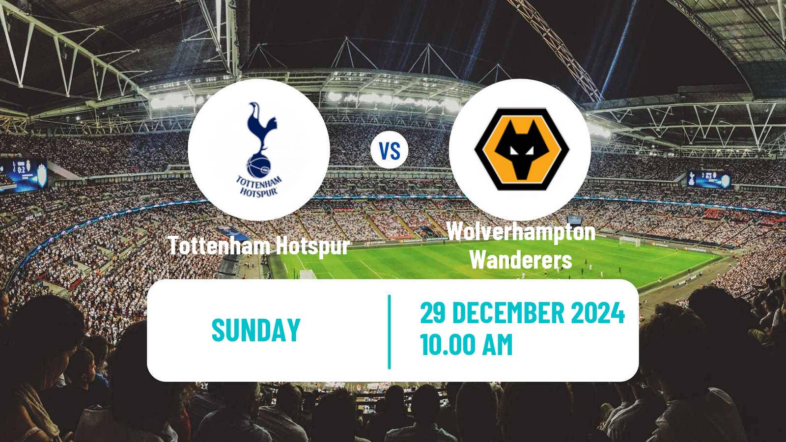 Soccer English Premier League Tottenham Hotspur - Wolverhampton Wanderers